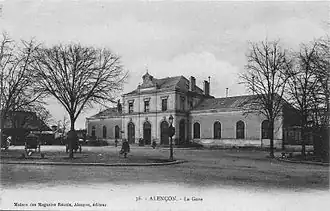 Gare d'Alençon, vers 1910.