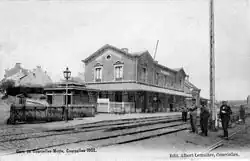 carte postale de la gare en 1902
