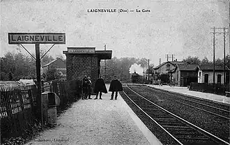 La station au début des années 1900.