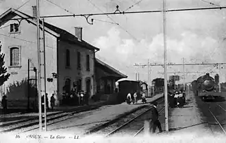 La gare en 1913.
