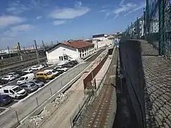 L'état d'avancement des travaux de construction de la deuxième voie le 23 août 2019.