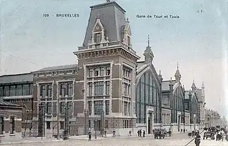 Bâtiments vers 1910.