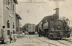 Locomotive 030t des Tramways de l'Ain à Bagé le Chatel.