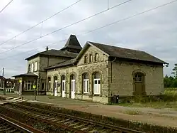 Le bâtiment voyageurs, côté ligne Réding&nbsp;– Metz.