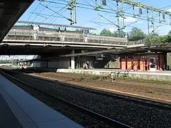 La gare d'Älvsjö..