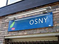 Pancarte de la gare.