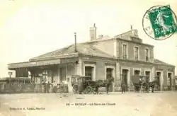 La gare de Bayeux, au début du XIXe&nbsp;siècle
