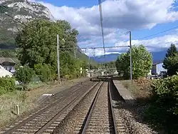 La gare en direction de Montmélian.