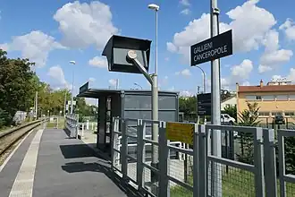 Le quai pour la direction de la gare de Toulouse Matabiau.