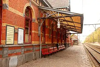 La marquise en fer forgé en 2008.