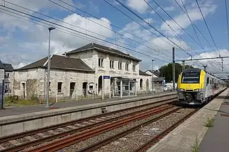 Arrivée d'un train.