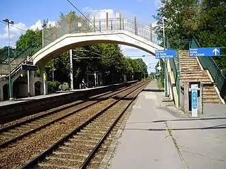 La passerelle réalisée en 1931.