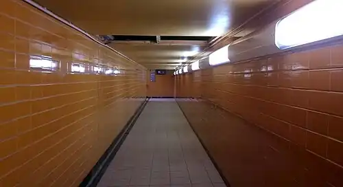Le passage souterrain en 2015.