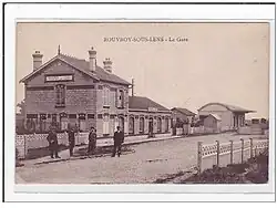 La gare de Rouvroy-sous-Lens vers 1910.