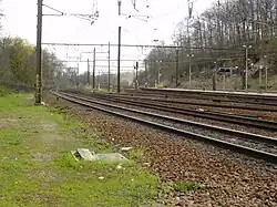 Vue vers Versailles-Chantiers.