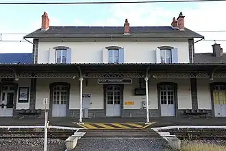 La gare de Saint-Flour - Chaudes-Aigues.  (PK 689,628)