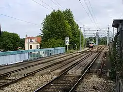 Z 6100 se dirigeant vers Creil, sur le raccordement d'Épluches.