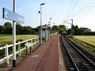 L'unique quai de la halte.