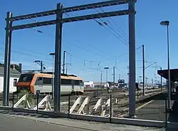 Butoirs en gare : Le Croisic, terminus de ligne.