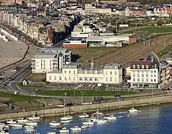 La gare, vue du Tréport