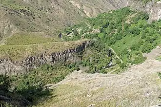 Vue de la gorge de Garni