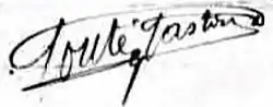 signature de Gaston-Maxime Gouté