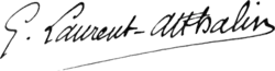 signature de Gaston Laurent-Atthalin