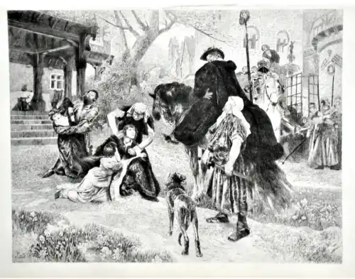 King Wenzel Raging, eau-forte, 1892.