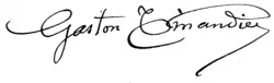 signature de Gaston Tissandier