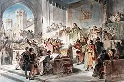 Esquisse pour l'Épisode de la Maison de Savoie.