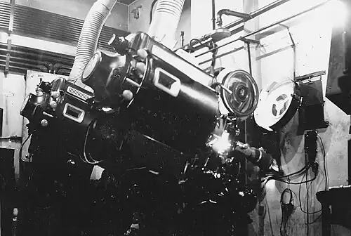 Cabine du deuxième balcon en 1960.