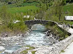 Le pont de Nadau à Gavarnie.