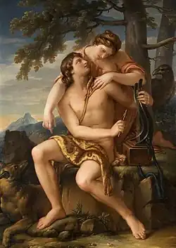 Apollon et Artémis par Gavin Hamilton (1770).