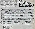 La gavotte&nbsp; de Locminé ("Les gars de Locminé") : texte et partition.