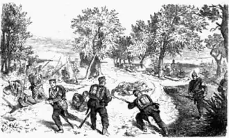 Description de l'image Gefecht bei Hundheim 1866.jpg.