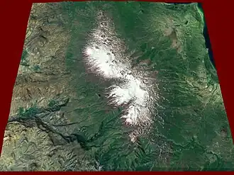 Image satellite du Gegham.