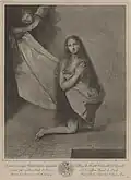 Sainte Agnès, d'après Ribera (1750, gravure sur cuivre)