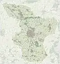 Carte topographique de la commune.