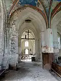 Chœur sud, vue vers l'ouest.