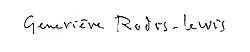 signature de Geneviève Rodis-Lewis