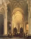Intérieur d'une église à Averbode (Jules Victor Génisson)