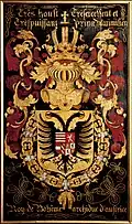 tableau héralidique de Maximilien II du Saint-Empire, Cathédrale Saint-Bavon de Gand, Gand