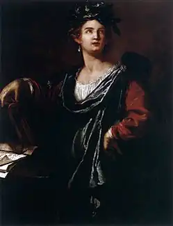 Artemisia Gentileschi, Clio, muse de l'Histoire, 1632.