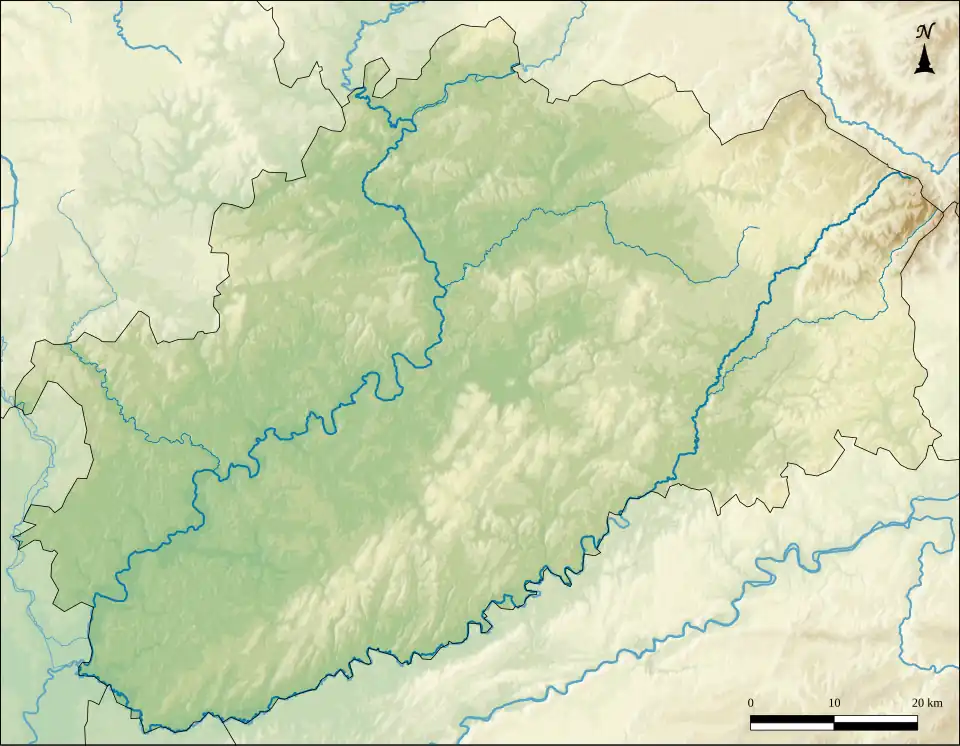 Voir sur la carte topographique de la Haute-Saône