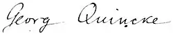 signature de Georg Hermann Quincke