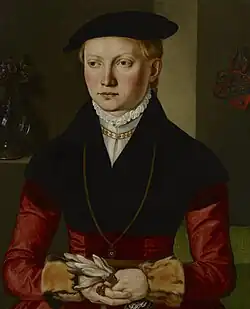 14. Jeune fille, vers 1545.
