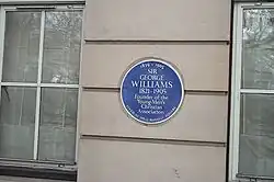 Plaque commémorative de George Williams.