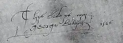 signature de George Boleyn