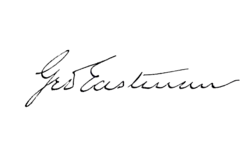 signature de George Eastman