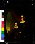 Josephine Mary Pascault Gallatin et son fils Albert Gallatin II.